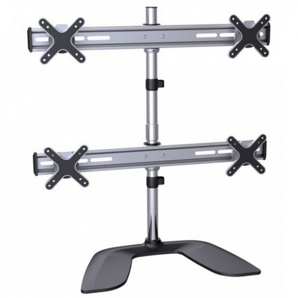 Table/desk stand for 4 monitors Reflecta PLANO Desk 23-1010Q, 13-23 , 75x75, 100x100, 8kg/bracket.