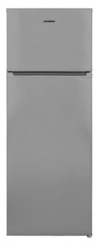 Холодильник с верхней морозильной камерой Heinner HFV213SF+, 212 л, 140 см, F, Серебристый