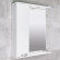 Шкаф-зеркало для ванной Bayro Rivera 750x750 левый белое