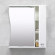 Шкаф-зеркало для ванной Bayro Interio 750x750 правый белое