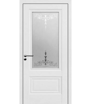 Дверь CH 8 White mat со стеклом
