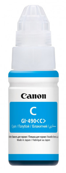 Sticla de cerneală Canon GI-490, 0664C001, Cyan