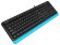 Tastatură A4Tech FK10, cu fir, negru/albastru