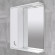 Шкаф-зеркало для ванной Bayro Premium 750x833 левый белый