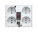Tensiune stabilizator PowerCom TCA-3000, 3000VA/1500W, alb, 4 prize Shuko