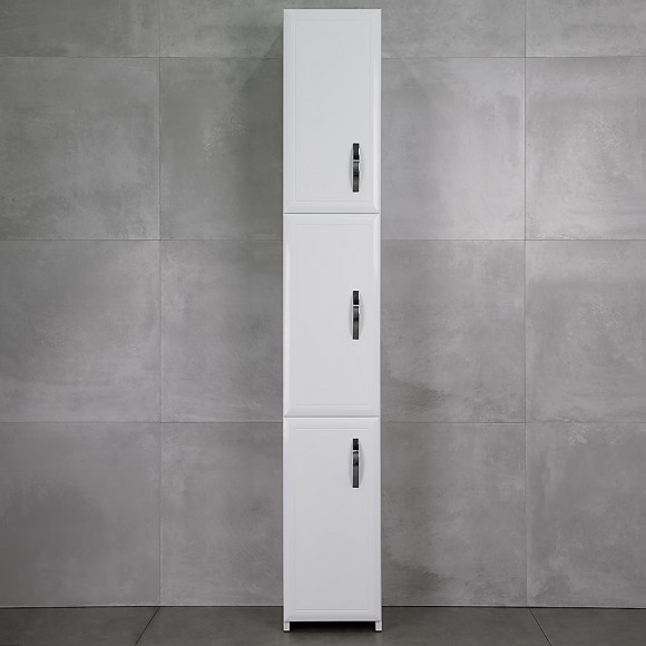 Шкаф-пенал для ванной напольный Bayro Allure 300x1900 универсальный белый