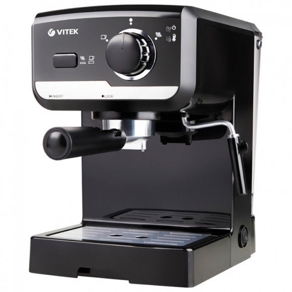 Aparat de cafea espresso VITEK VT-1502, 1050W, Negru