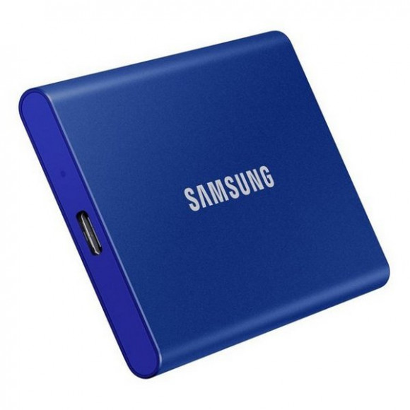 Unitate SSD portabilă externă Samsung Portable SSD T7, 500 GB, albastru (MU-PC500H/WW)