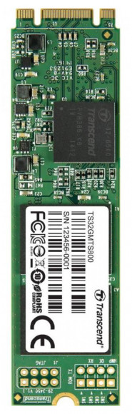 .M.2 SATA SSD 32GB Transcend TS32GMTS800S [80mm, R/W:500/450MB/s, 70K/75K IOPS, SM2246EN, MLC]