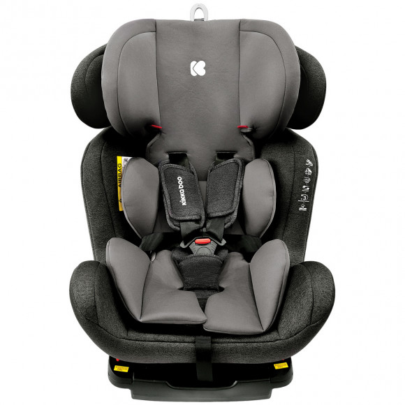 Scaun auto pentru copii 3-în-1 Kikka Boo 4 Safe ISOFIX, grupa 0+/1/2/3 (0-36 kg), negru