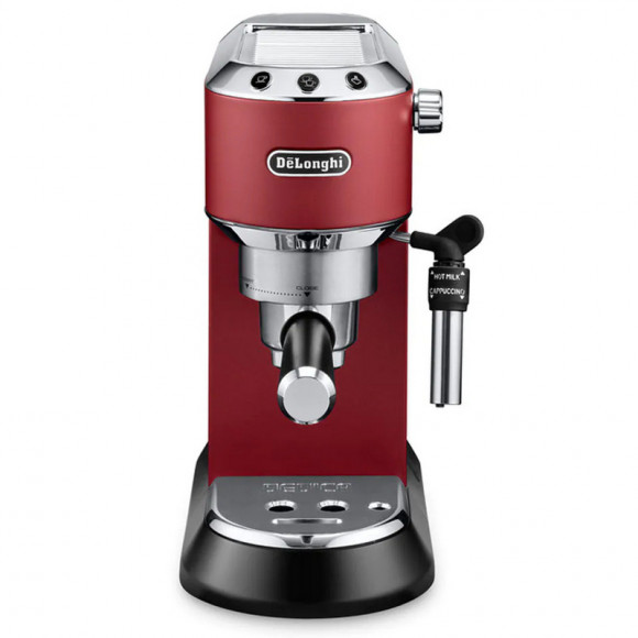 Кофеварка Эспрессо DeLonghi Dedica Pump Espresso, 1300Вт, Красный