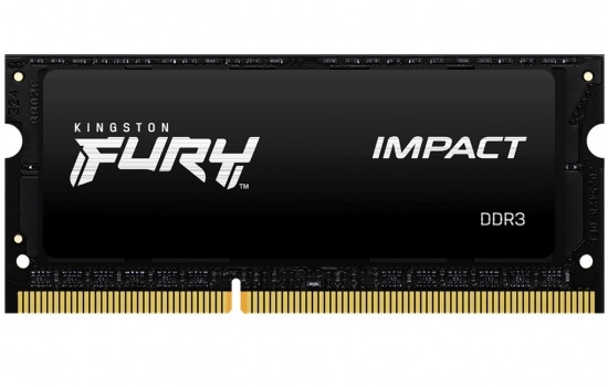 4 GB DDR3 1600 MHz SODI mm 204 pini Kingston FURY Impact (KF316LS9IB/4), CL9-9-9, 1,35 V, negru