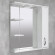 Шкаф-зеркало для ванной Bayro Allure 800x750 правый белое