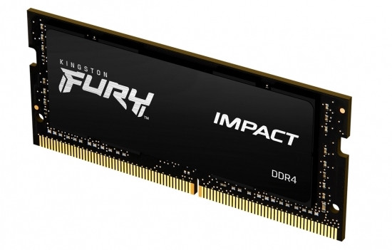 8 GB DDR3 1600 MHz SODI mm 204 pini Kingston FURY Impact (KF316LS9IB/8), CL9-9-9, 1,35 V, negru