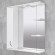 Шкаф-зеркало для ванной Bayro Premium 800x750 левый белое