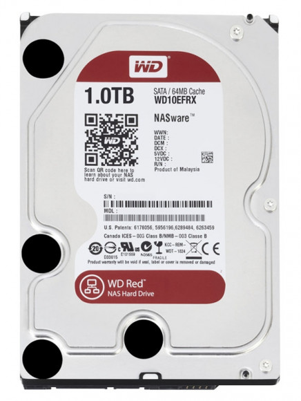 3.5 HDD 1.0TB-SATA- 64MB Western Digital Red NAS (WD10EFRX)