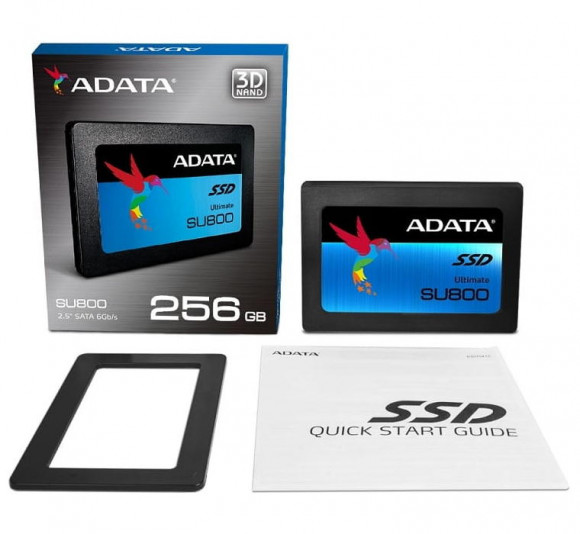 2.5 SSD SATA 256GB ADATA Ultimate SU800 [R/W:560/520MB/s, 80K/85K IOPS, SM2258, 3D-NAND TLC]