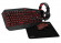 Клавиатура, мышь, коврик для мыши и гарнитура SVEN GS-4300, Проводное, Чёрный
