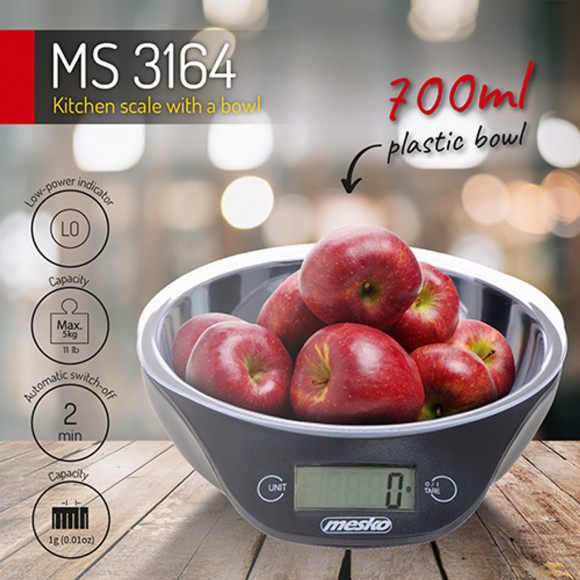 Кухонные весы с чашей Mesko MS 3164