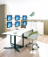 Table/desk stand for 6 monitors Reflecta PLANO Desk 23-1010S, 13-23 , 75x75, 100x100, 8kg/bracket.