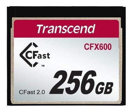 Card de memorie Transcend CFast 2.0 CFX600 de 256 GB (TS256GCFX600)