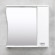 Шкаф-зеркало для ванной Bayro Interio 860x750 правый белое