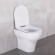 WC montat pe perete Olimpia Clear cu scaun Slim microlift, Easy Release DRP