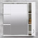 Шкаф-зеркало для ванной Bayro Premium 800x833 правый белый