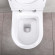 Vas de toaletă montat pe perete Serel Smart cu scaun Slim microlift, Easy Release DRP