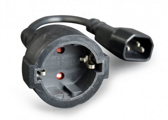 Cablu adaptor de alimentare Cablexpert PC-SFC14M-01, 0.2m, Negru