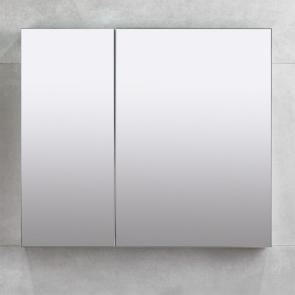 Шкаф-зеркало для ванной Bayro Dorado 800x700 белый