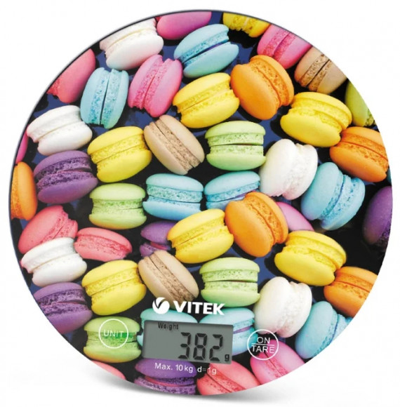 Электронные кухонные весы VITEK VT-2407, Разноцветный