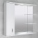 Шкаф-зеркало для ванной Bayro Deco One 970x750 левый белое