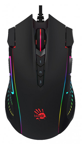 Mouse de gaming Bloody J90s, negru