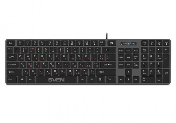 Tastatură SVEN KB-E5000, cu fir, neagră