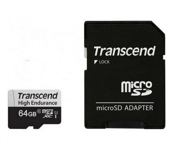 Карта памяти Transcend MicroSDXC Class 10, 64Гб (TS64GUSD350V)