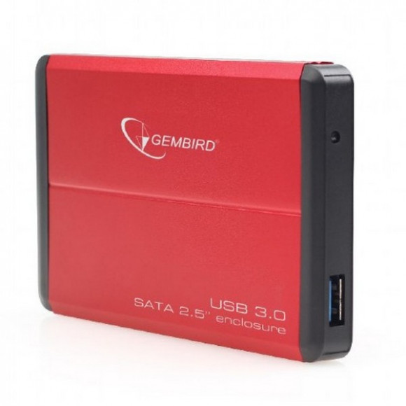 Портативный корпус для SSD Gembird EE2-U3S-2-R, Красный (EE2-U3S-2-R)