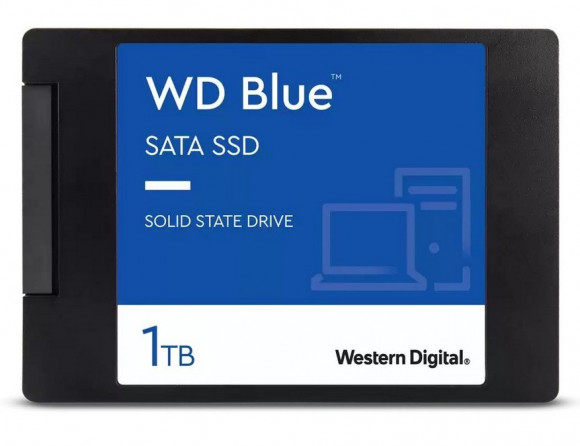 2.5 SSD SATA 1.0TB WD Blue [R/W:560/530MB/s, 95/84K IOPS, 88SS1074, 3D-NAND TLC BiCS3]