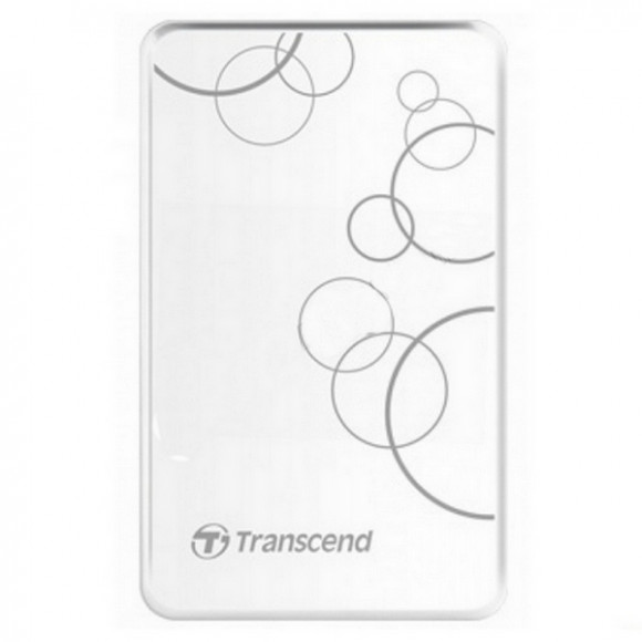 Внешний портативный жесткий диск Transcend StoreJet 25A3, 1 TB, White (TS1TSJ25A3W)