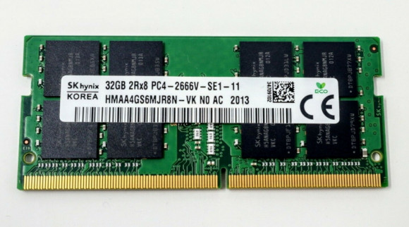 32GB DDR4- 2666MHz SODI mm Hynix Original PC21300, CL19, 260pin DI mm 1.2V
