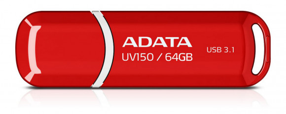 Unitate flash USB ADATA UV150, 64 GB, roșu