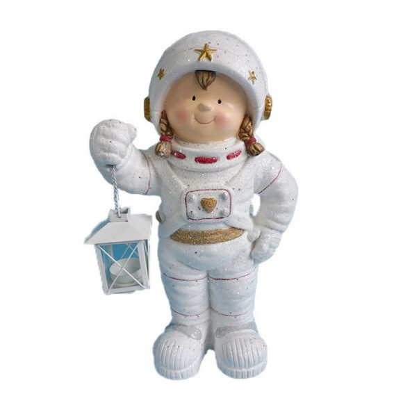Девочка астронавт с фонарем 46.5см TG19507