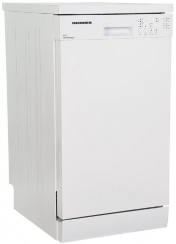 Посудомоечная машина Heinner HDW-FS4505WE++, 10 комплектов, кол-во программ 5, 45 см, A++, Белый