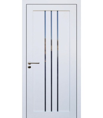 Дверь RE 87 White mat со стеклом