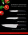 Set de cuțite Polaris PRO collection-3SS, Negru