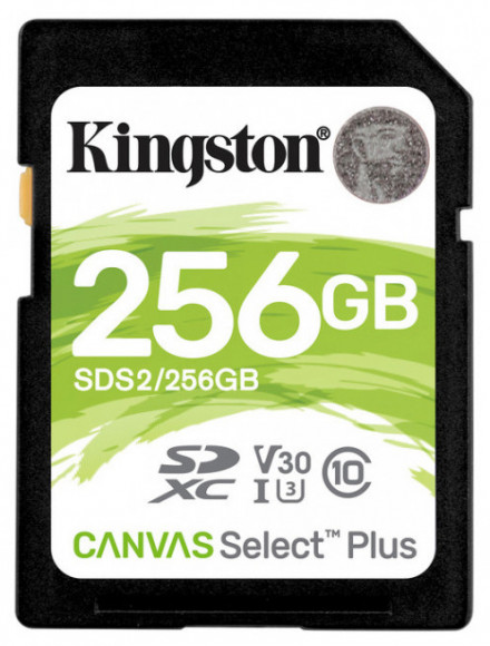 Card de memorie Kingston Canvas Select Plus, 256 GB (SDS2/256 GB)