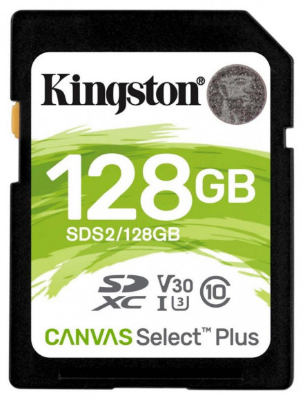 Карта памяти Kingston Canvas Select Plus, 128Гб (SDS2/128GB)