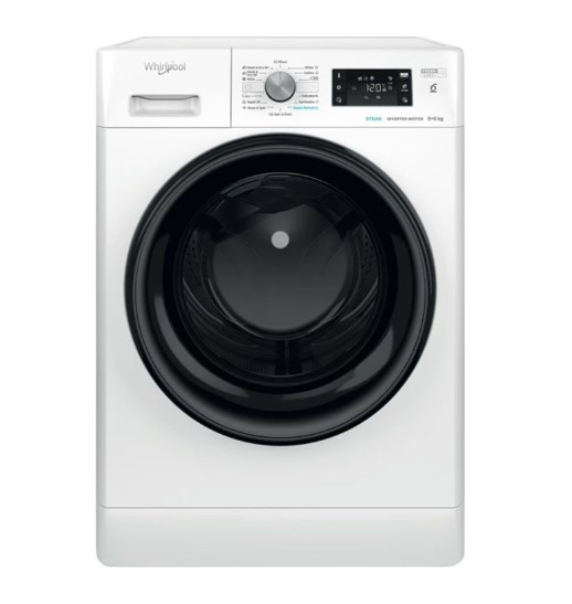 Mașină de spălat cu uscător Whirlpool FFWDB 864349 BV EE, 8 kg, alb