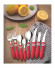 Нож овощной COR &#38; COR  7,5 см красный  блистер