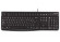 Tastatură Logitech K120 OEM, profil subțire, tastare silențioasă, rezistentă la scurgeri, neagră, USB